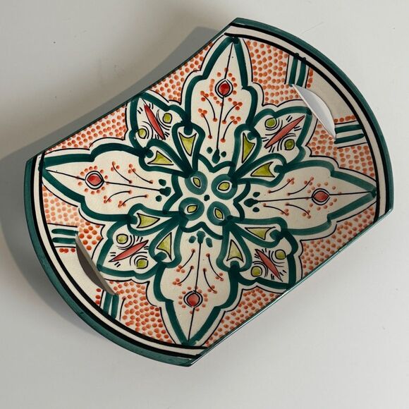 Safi Moroccan Pottery Signed Handmade Bowl Wall Decor - Picture 1 of 7